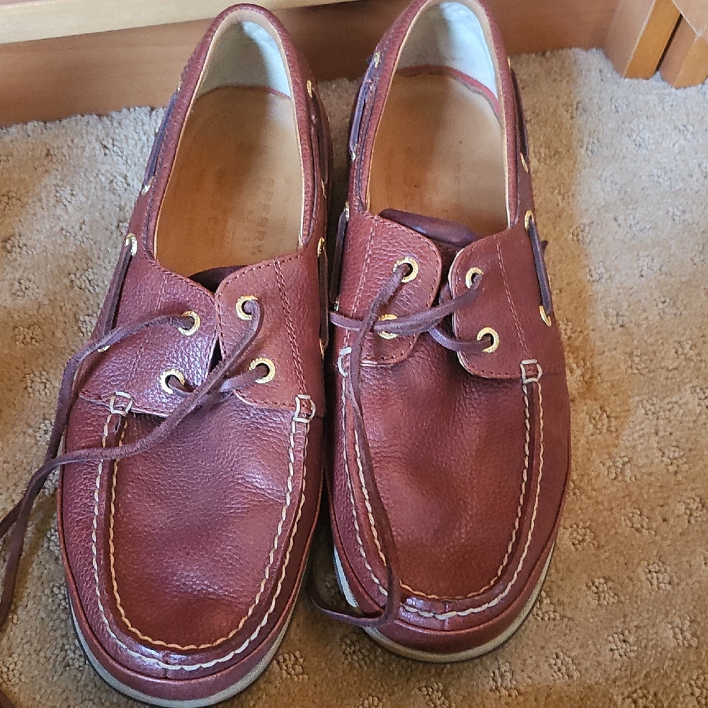 Men's Brown Leather Boat Shoes